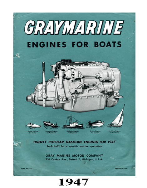 Details about   Gray Motor Company Boat Motor US Patent Art Print Gray Marine Motor Company 608 